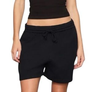 Skims Boyfriend Sweat Shorts in Onyx
